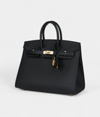 HM BK Sellier 25 Black Epsom Gold Hardware