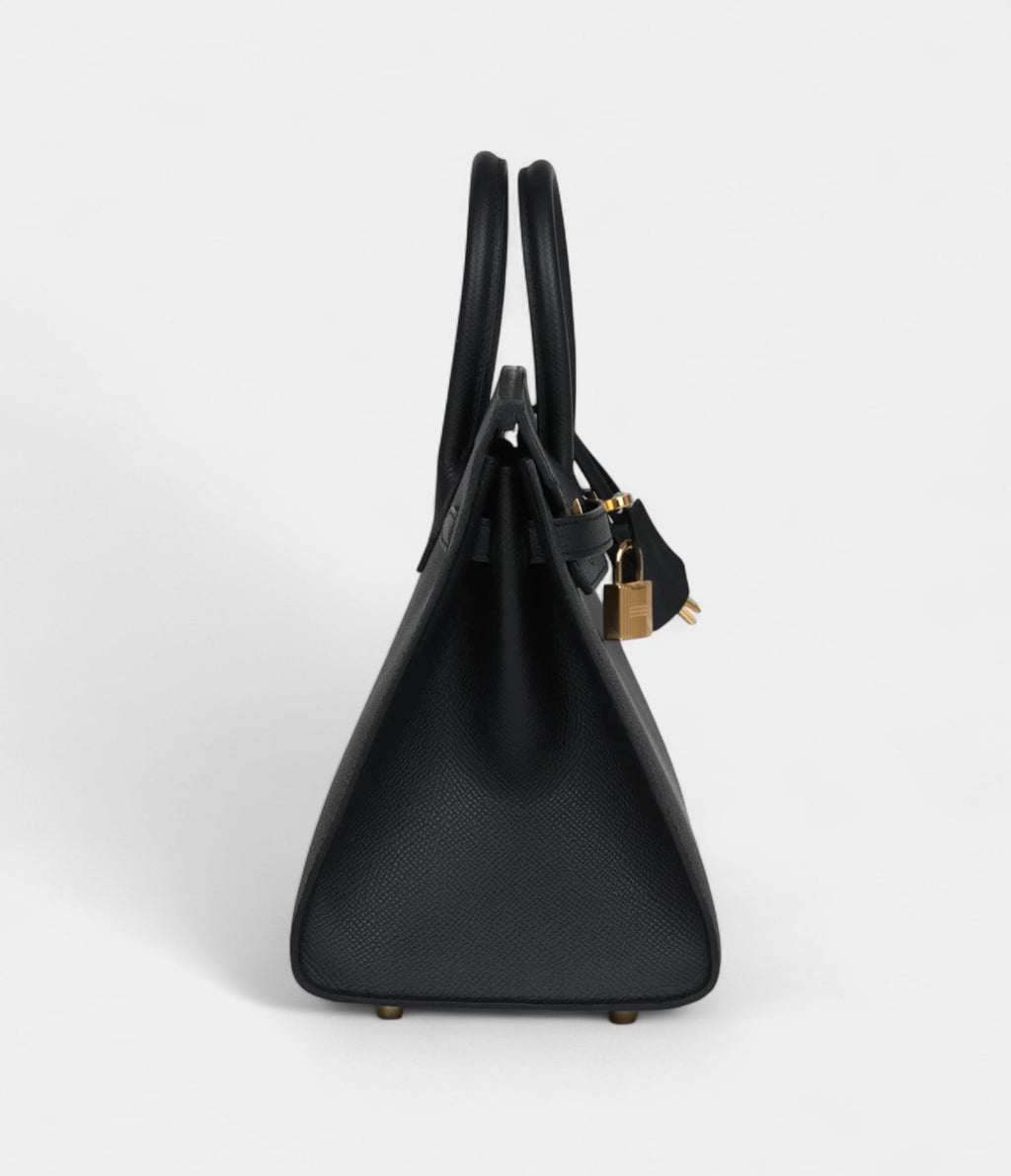 HM BK Sellier 25 Black Epsom Gold Hardware