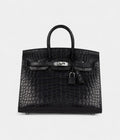 HM BK Sellier 25 Black Matte Alligator Palladium Hardware