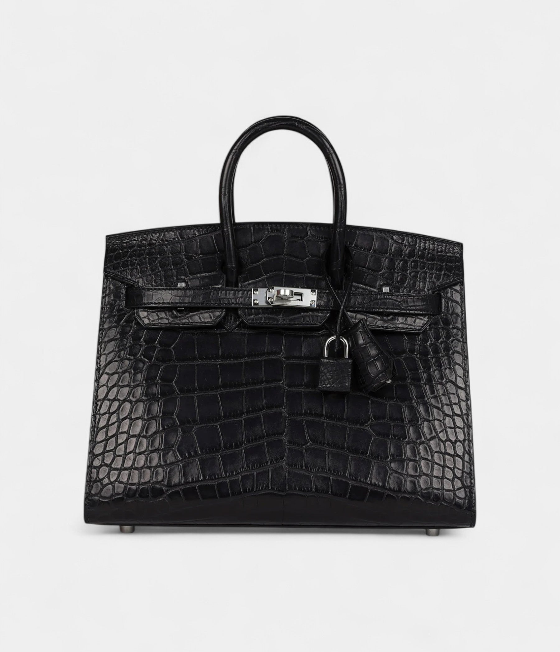 HM BK Sellier 25 Black Matte Alligator Palladium Hardware