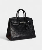 HM BK Sellier 25 Black Matte Alligator Palladium Hardware