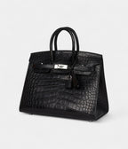 HM BK Sellier 25 Black Matte Alligator Palladium Hardware