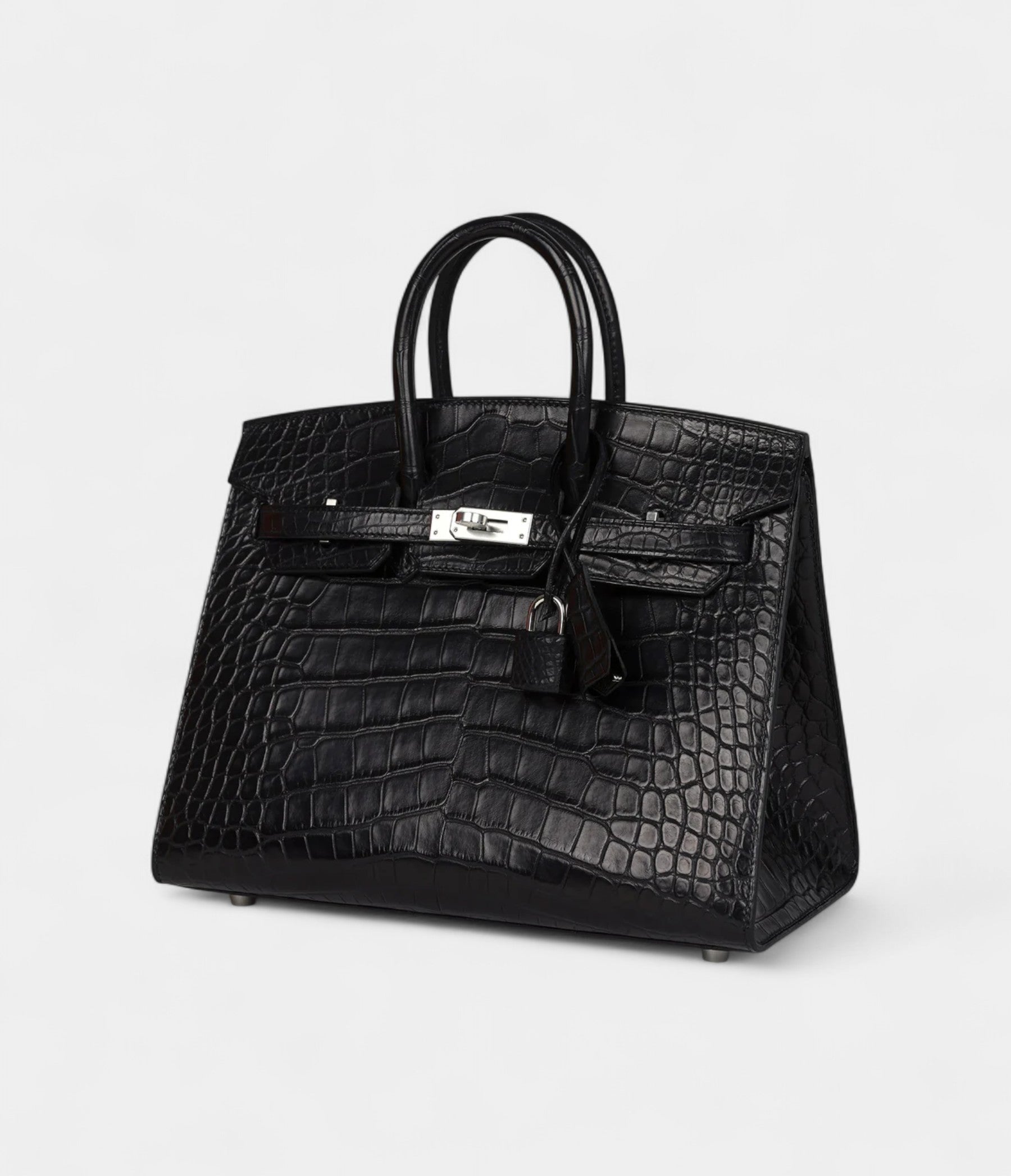 HM BK Sellier 25 Black Matte Alligator Palladium Hardware