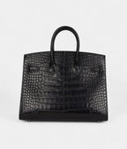 HM BK Sellier 25 Black Matte Alligator Palladium Hardware