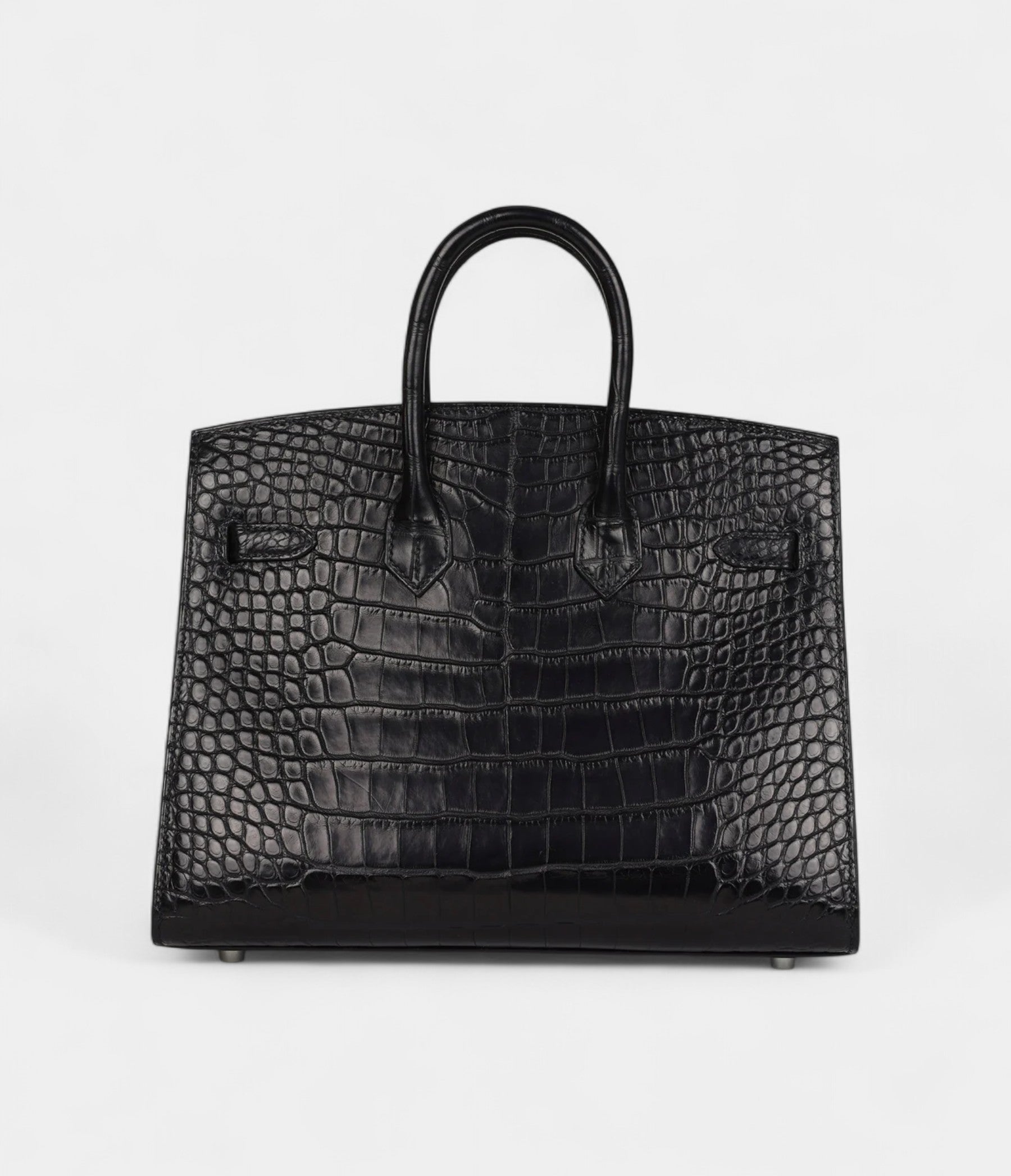 HM BK Sellier 25 Black Matte Alligator Palladium Hardware