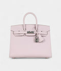 HM BK Sellier 25 Mauve Pale Epsom Palladium Hardware