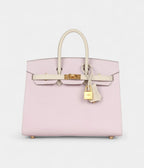 HM BK Sellier 25 Mauve Pale and Craie Epsom Brushed Gold Hardware