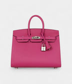 HM BK Sellier 25 Rose Pourpre Veau Madame Palladium Hardware