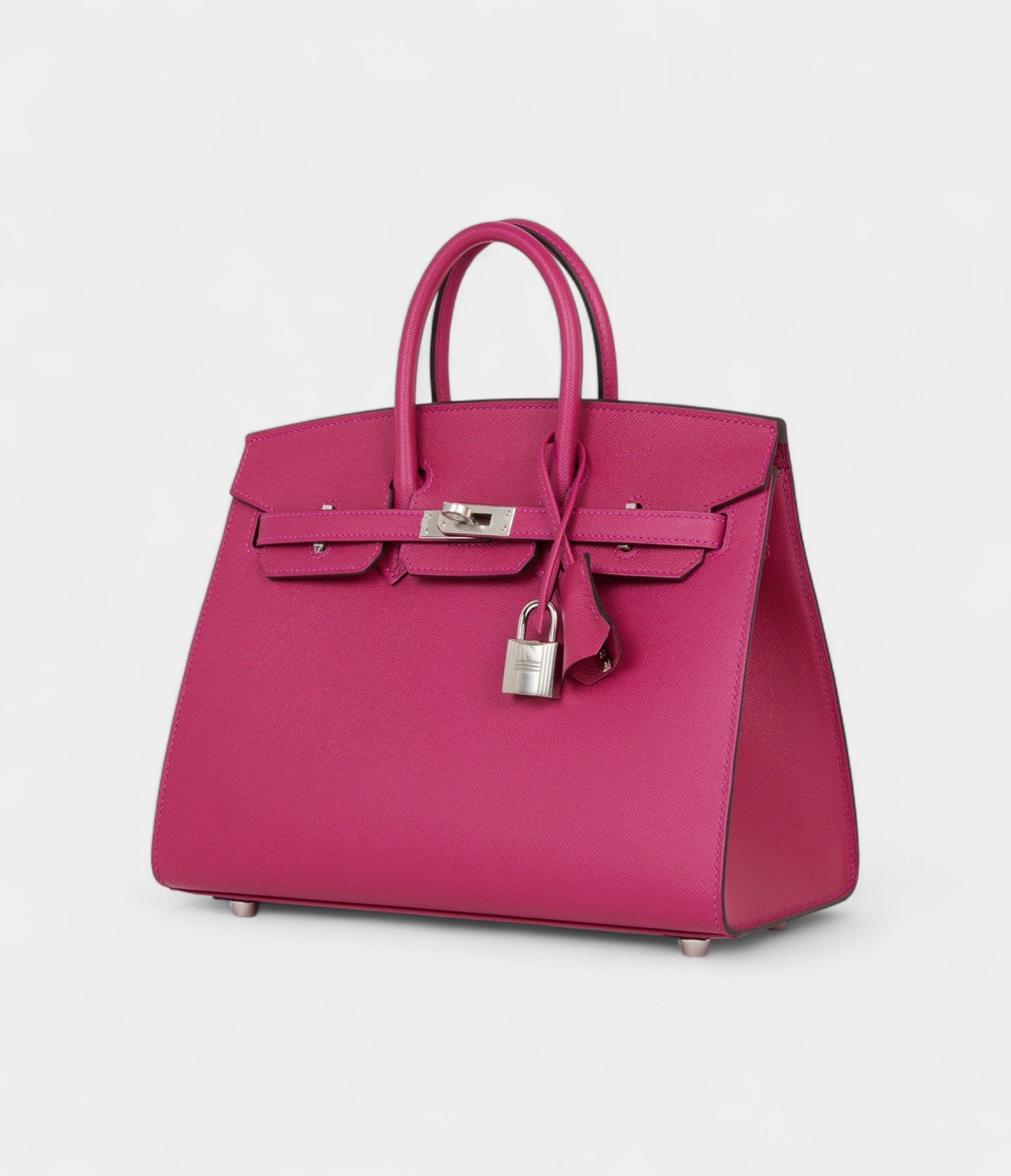 HM BK Sellier 25 Rose Pourpre Veau Madame Palladium Hardware