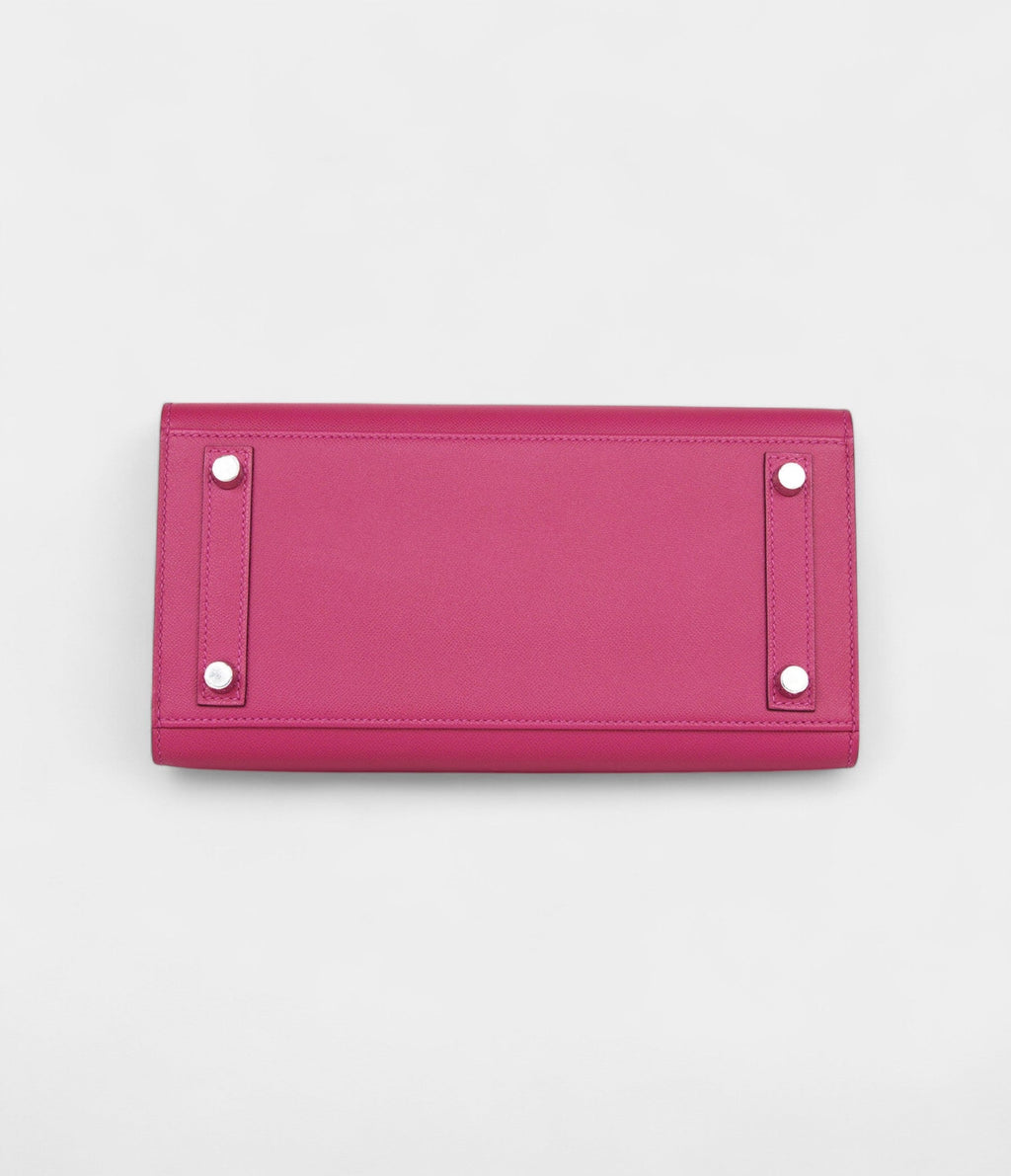 HM BK Sellier 25 Rose Pourpre Veau Madame Palladium Hardware
