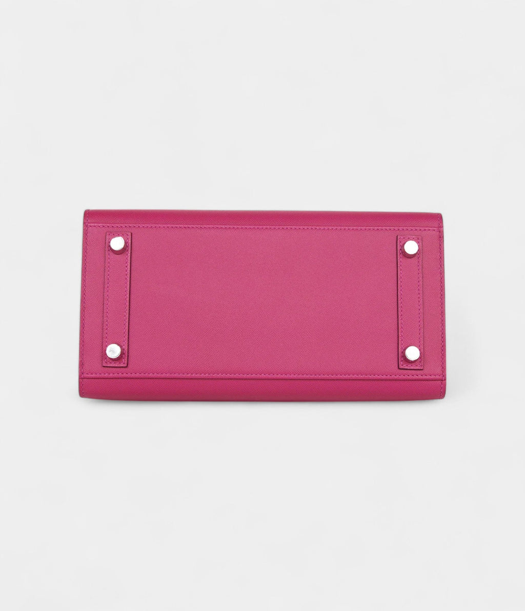 HM BK Sellier 25 Rose Pourpre Veau Madame Palladium Hardware