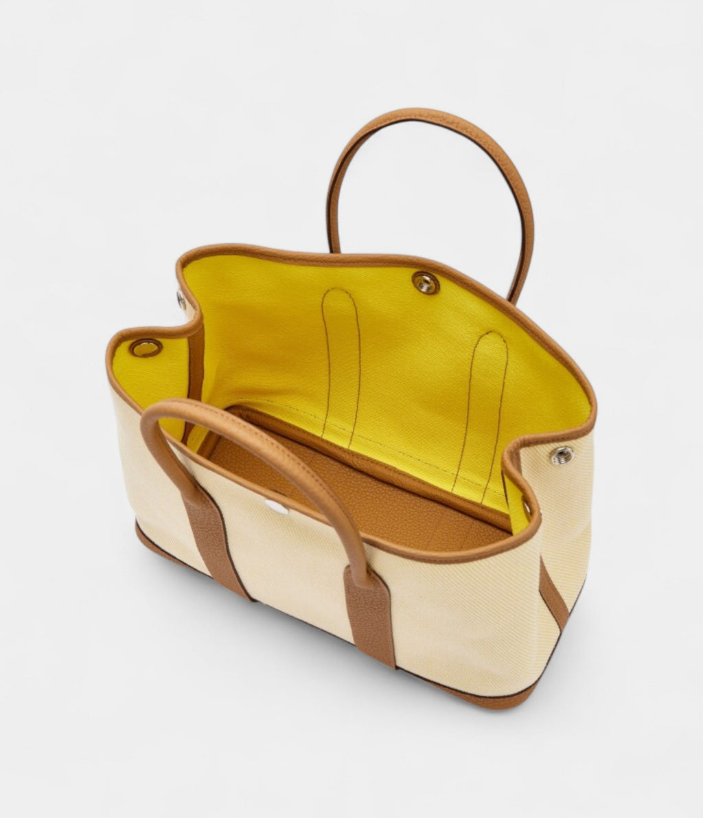 HMBiscuit Negonda and Écru Twill H Canvas Verso Garden Party 30 TPM Palladium Hardware