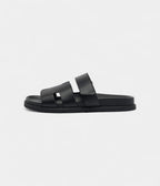 HMBlack Leather Chypre Sandals 41 EU
