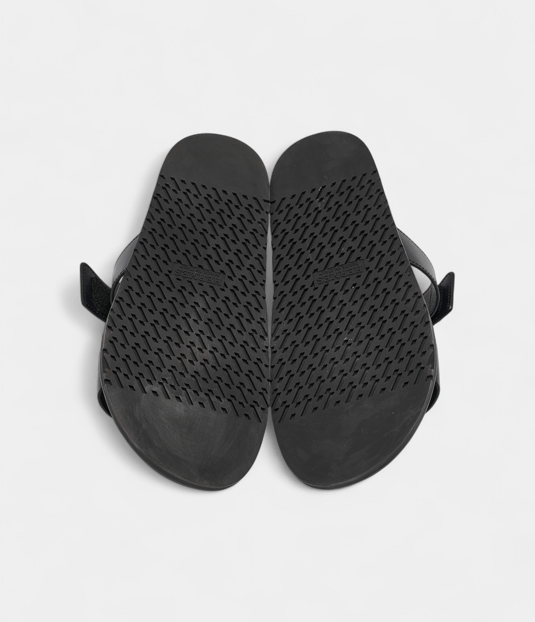 HMBlack Leather Chypre Sandals 41 EU