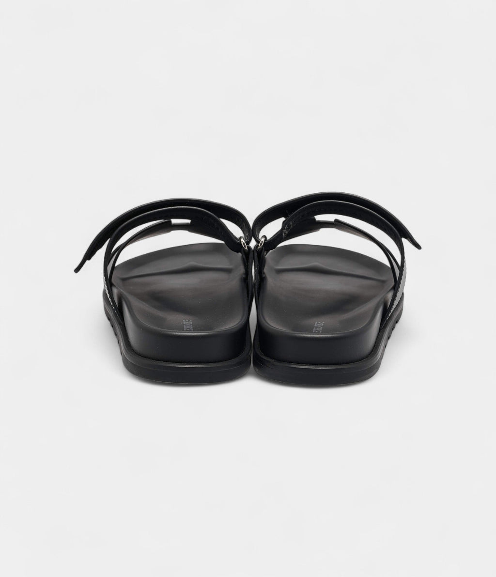 HMBlack Leather Chypre Sandals 41 EU