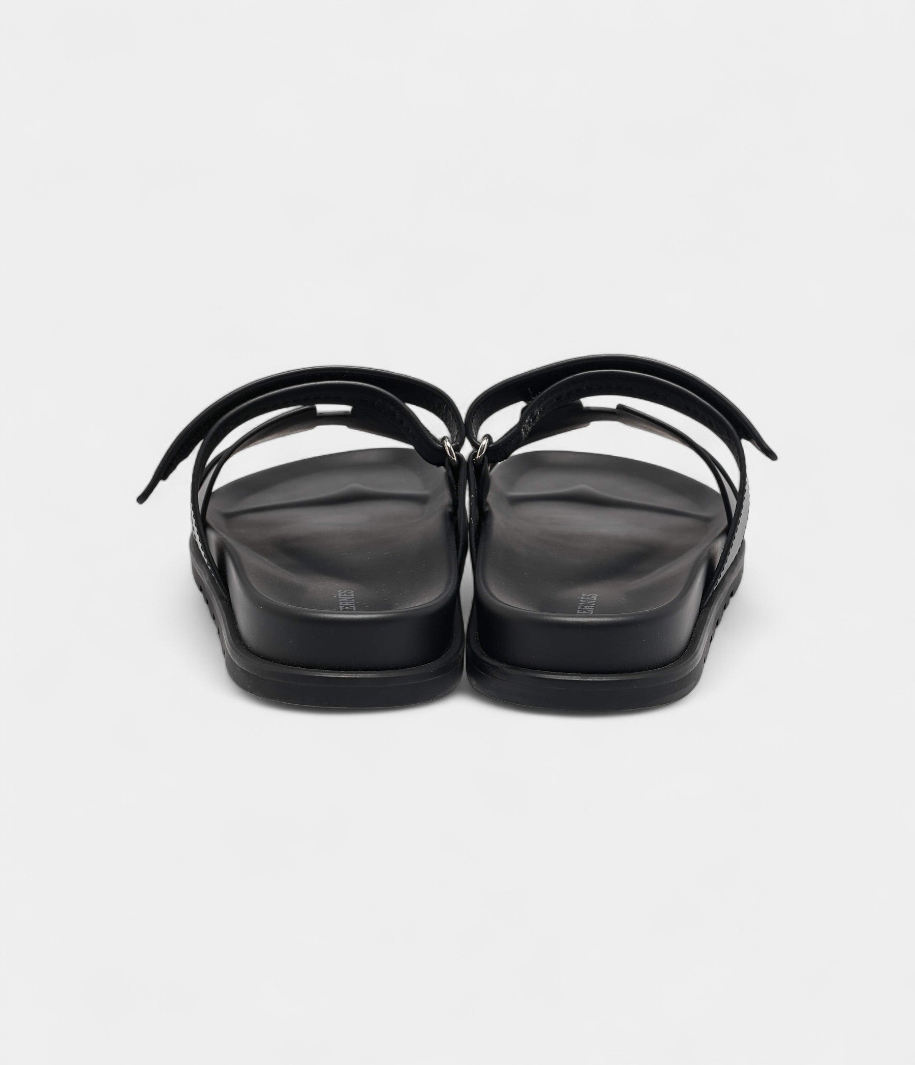 HMBlack Leather Chypre Sandals 41 EU