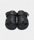 HMBlack Leather Chypre Sandals 41 EU