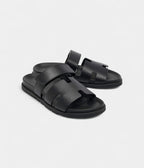 HMBlack Leather Chypre Sandals 41 EU