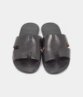 Hermes Black Leather Izmir Sandals 41 EU
