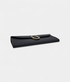 Hermes Black Leather Maillon To-Go Wallet