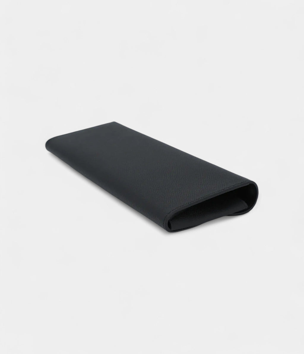 HERMÈS Maillon To Go wallet Black Epsom Enamel hardware