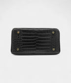 HMBlack Matte Alligator BK 25 Gold Hardware