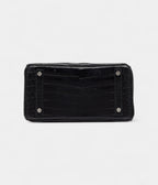 HMBlack Shiny Niloticus Crocodile BK 25 Palladium Hardware