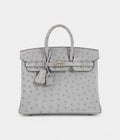 HMBleu Glacier Ostrich BK 25 Palladium Hardware
