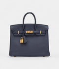 HMBleu Nuit Togo BK 25 Gold Hardware Gold Hardware