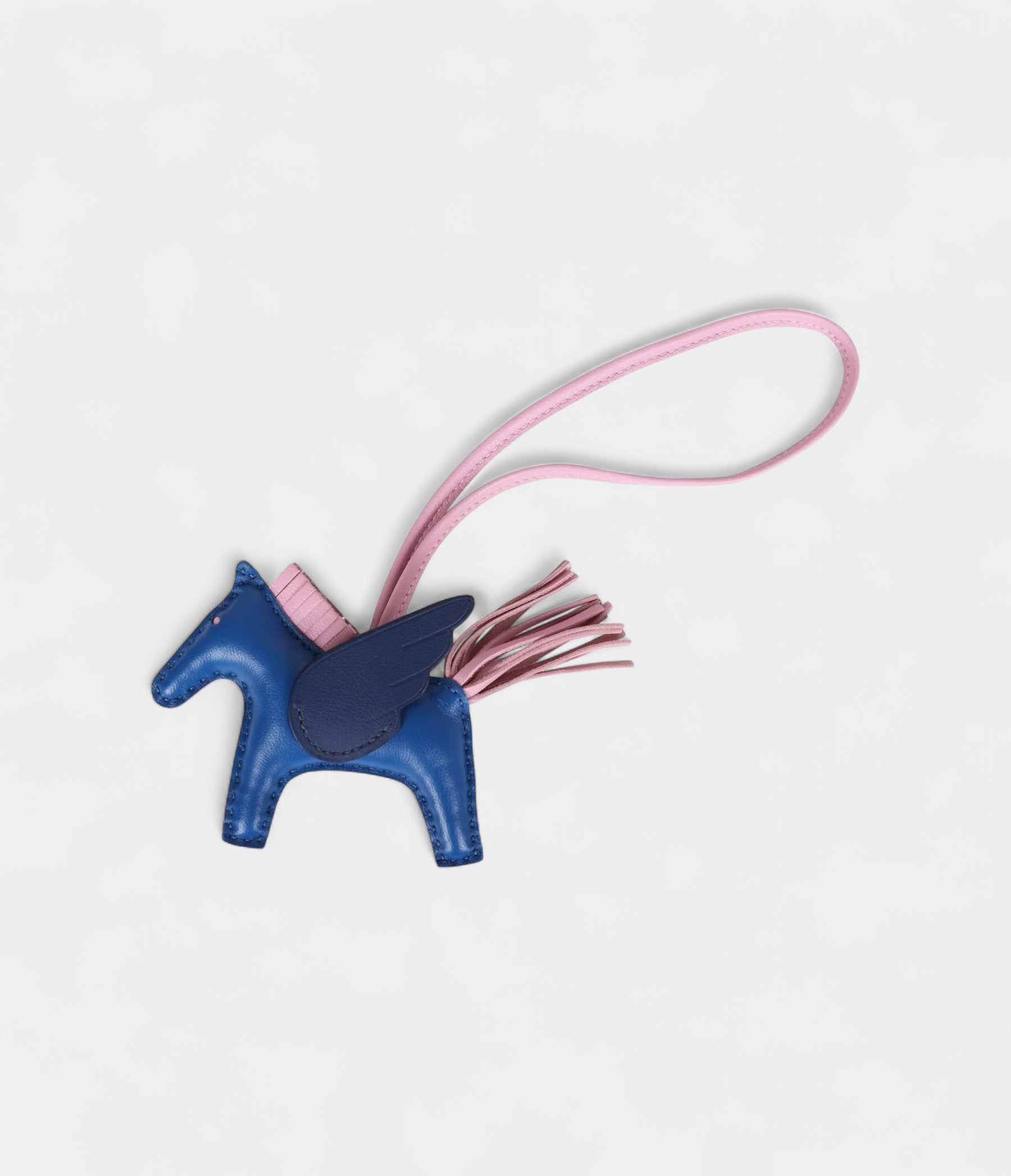 HMBleu Saphir Marine Mauve Sylvester Pegasus Horse Rodeo Bag Charm PM