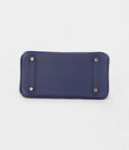 HMBleu Saphir Novillo and Bleu Marine Matte Alligator BK Touch 25 Rose Gold Hardware