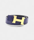 HMBlue Leather Belt A Statement of Elegance