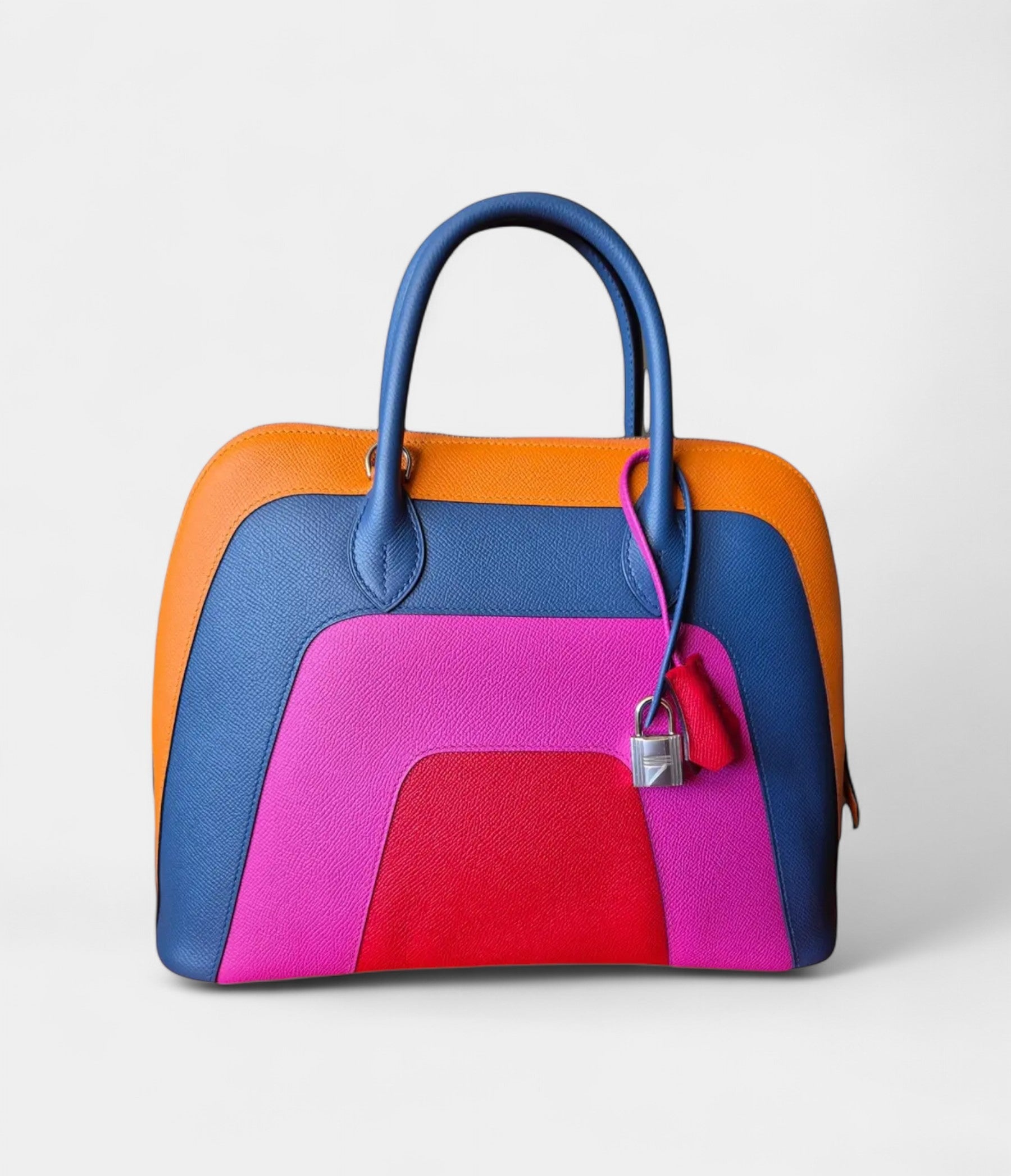 HMBolide 1923 25 Bag in Multicolor Epsom Leather – Handmade Vibrant Edition