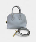 HMBolide 1923 Mini Bag in Light Blue Clemence Leather – Handmade Crossbody Handbag