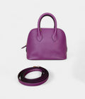 HMBolide 1923 Mini Bag in Purple Clemence Leather – Handmade Crossbody Handbag