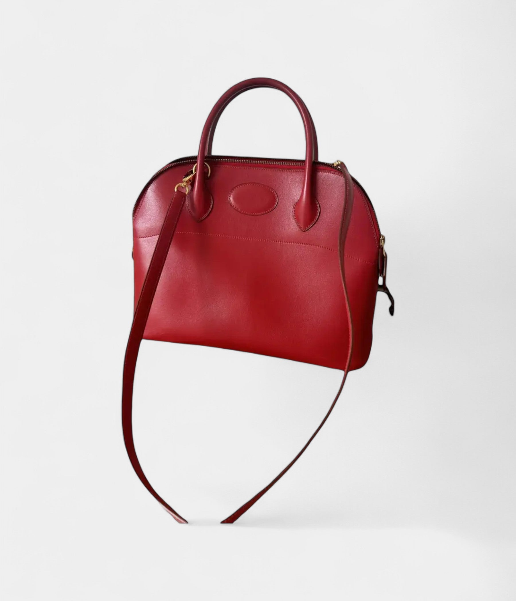 HMBolide 31 Bag in Red Leather – Handmade Crossbody Handbag
