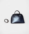 HMBolide 31 Navy Box Calf Leather Bag with Strap