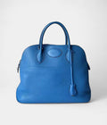 HMBolide 35 Bleu Jean Clemence Leather with Palladium Hardware
