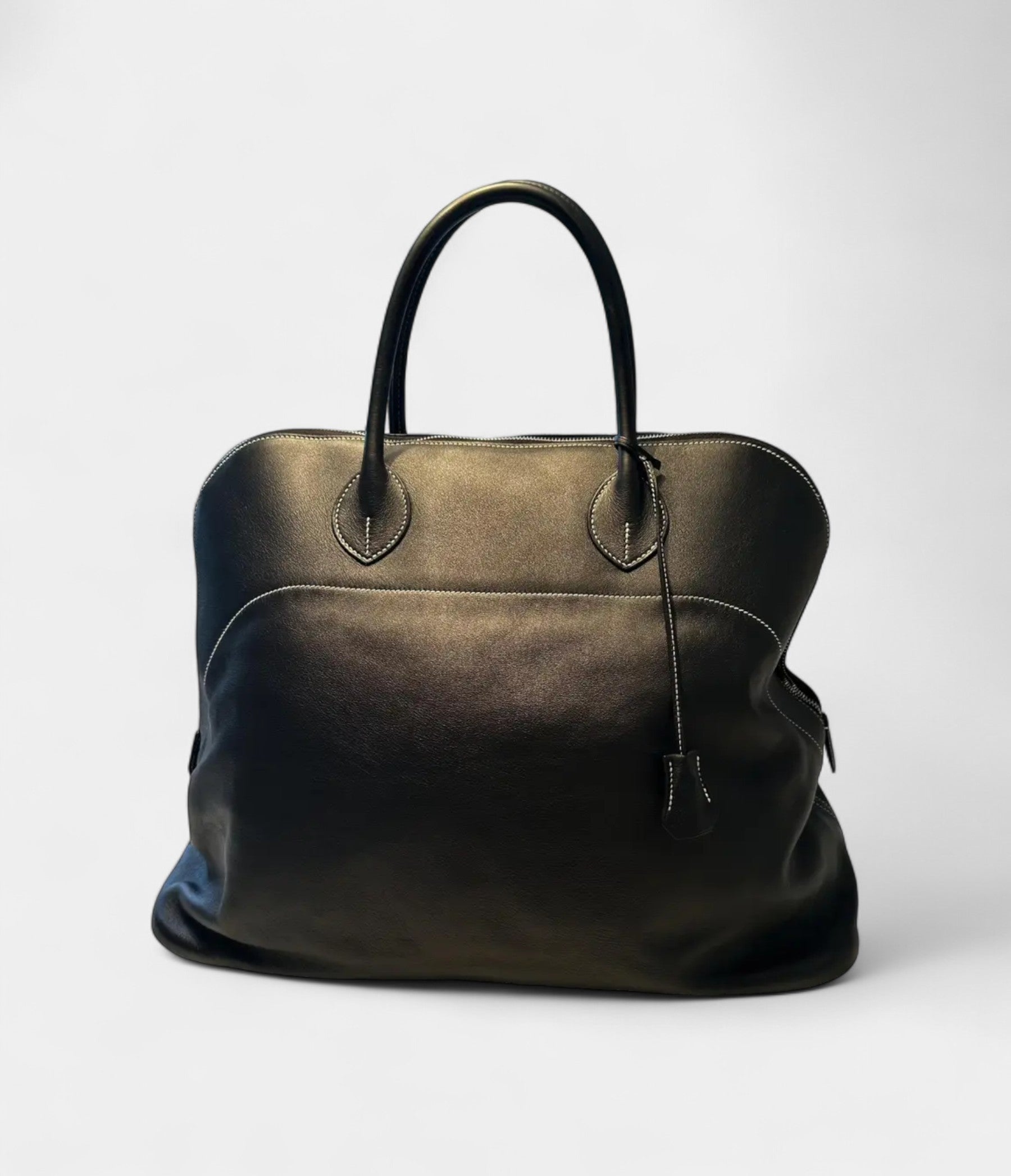 HMBolide 45 Black Gulliver Leather with Palladium Hardware