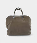 HMBolide 45 Travel Bag in Grey Leather – Handmade Weekender Bag