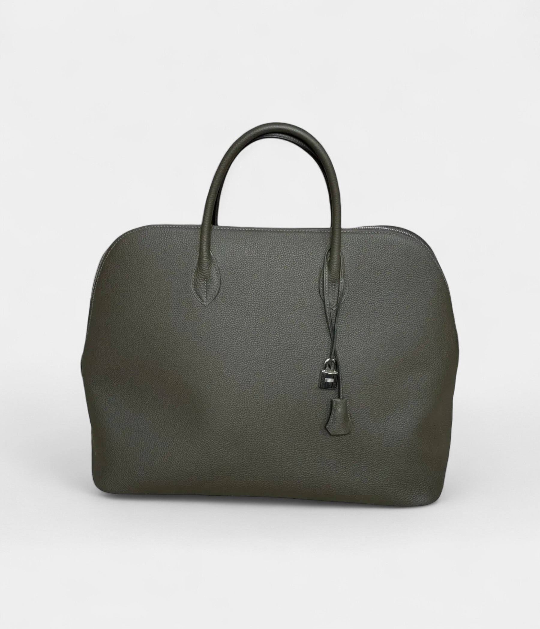HMBolide 45 Travel Bag in Taupe Clemence Leather