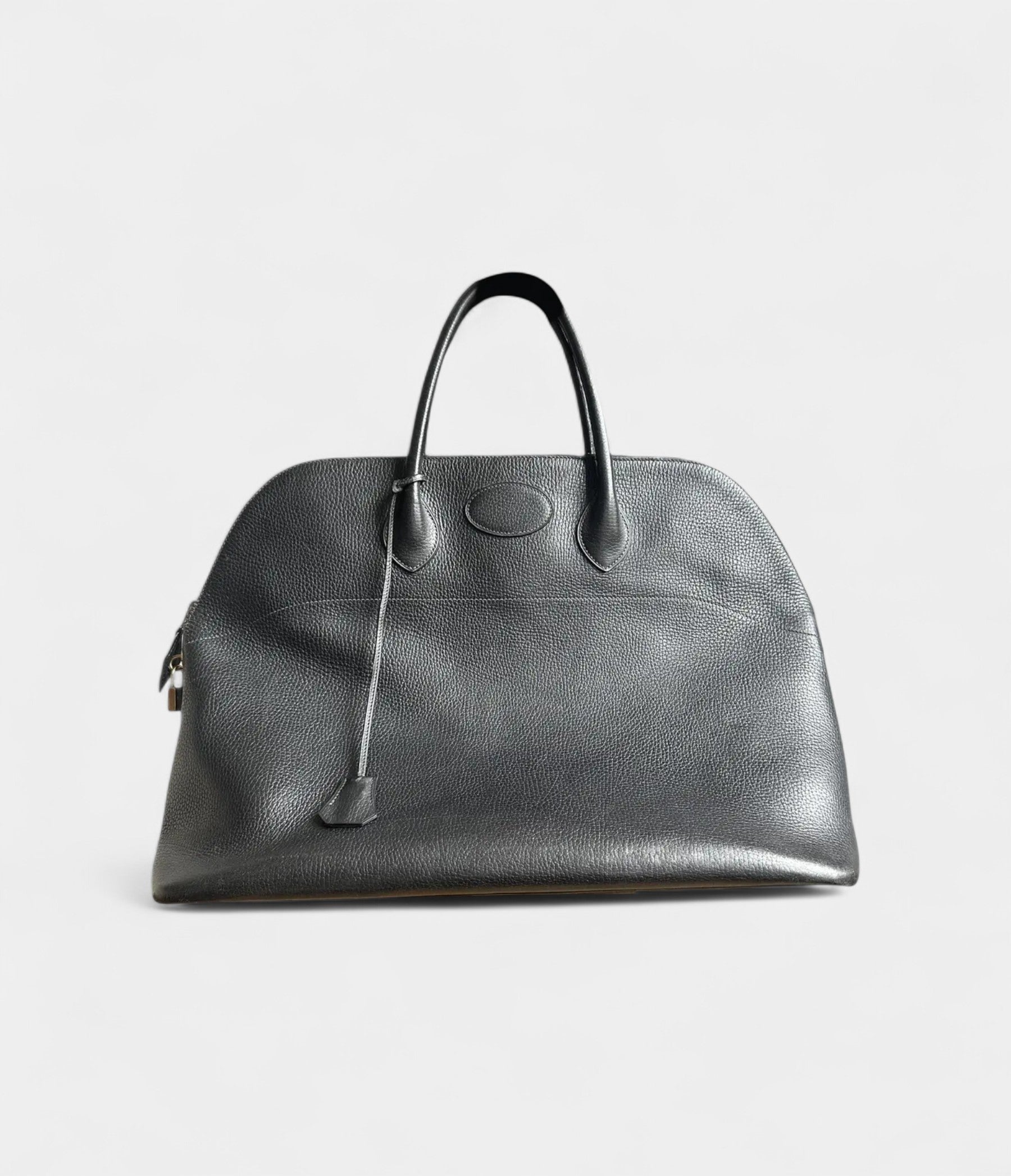 HMBolide Handmade Travel Bag in Black Leather
