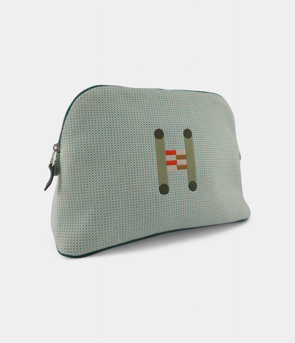 HMBolide Medium Travel Case in Cloud & Mint Cotton