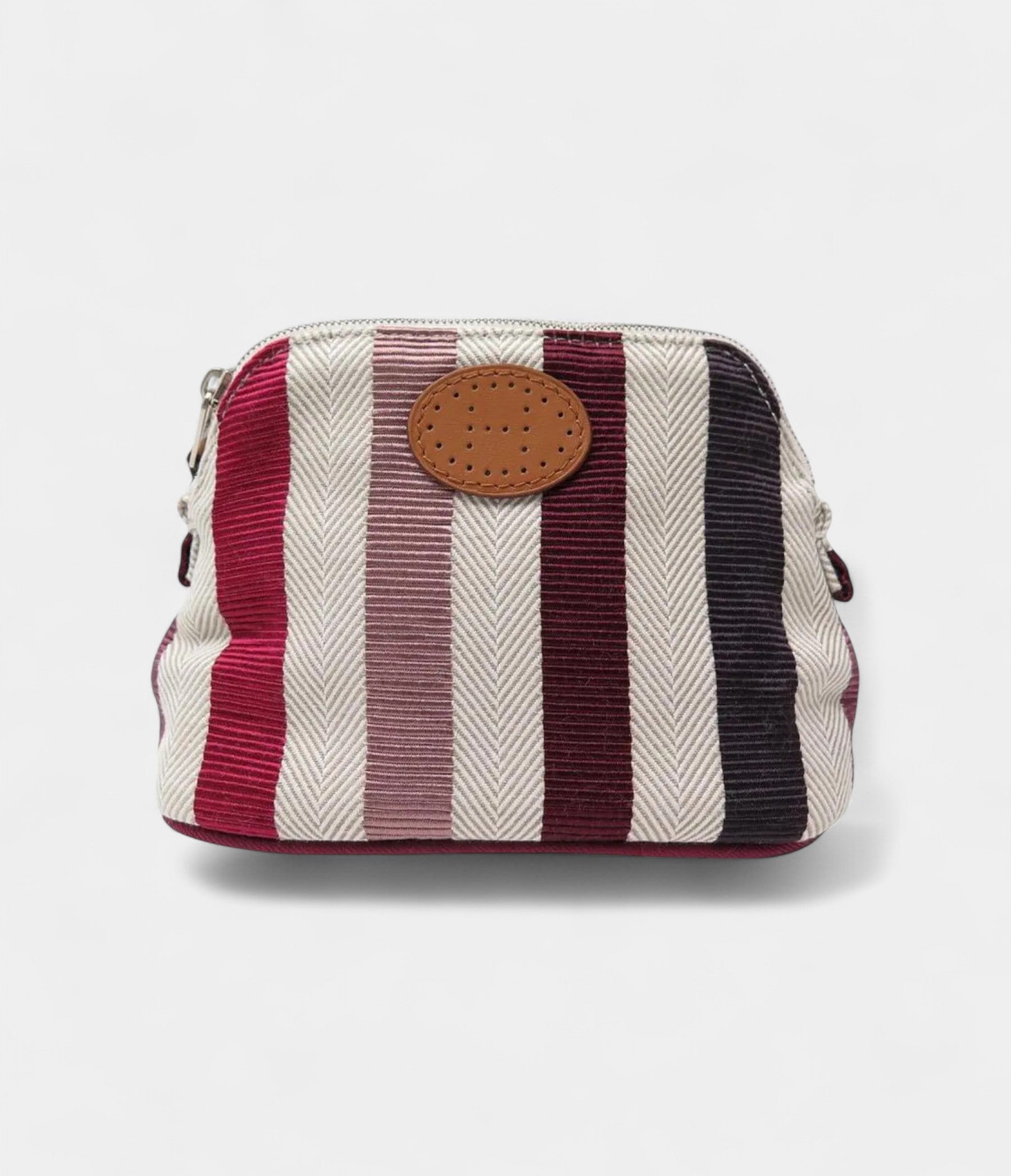 HMBolide Mini Pouch in Multicolor Striped Cotton – Handmade Bag