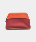HMBolide Small Travel Case in Orange Cotton Canvas with Red Accents
