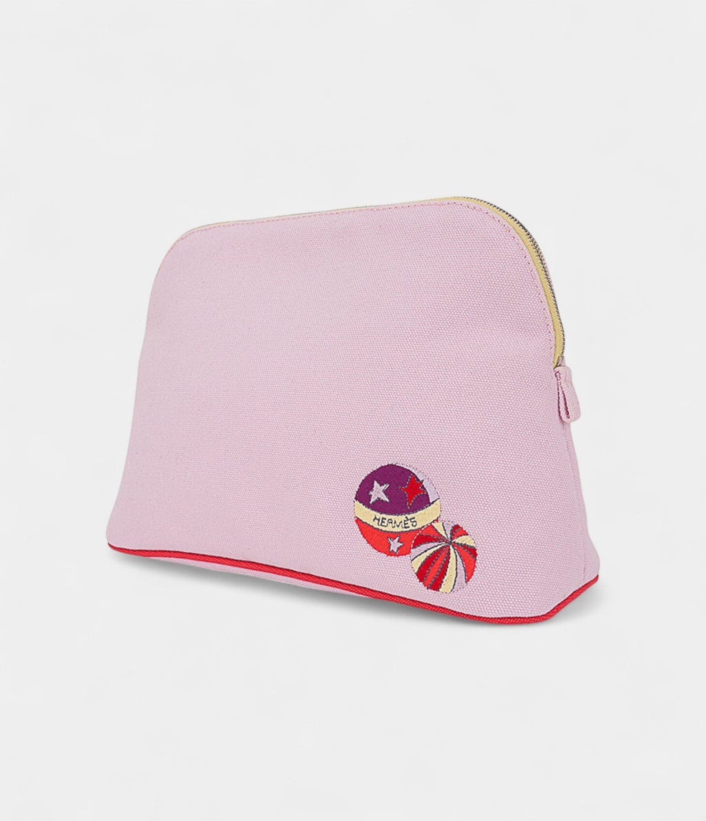 HMBolide Travel Case Pale Pink Embroidered – New Model