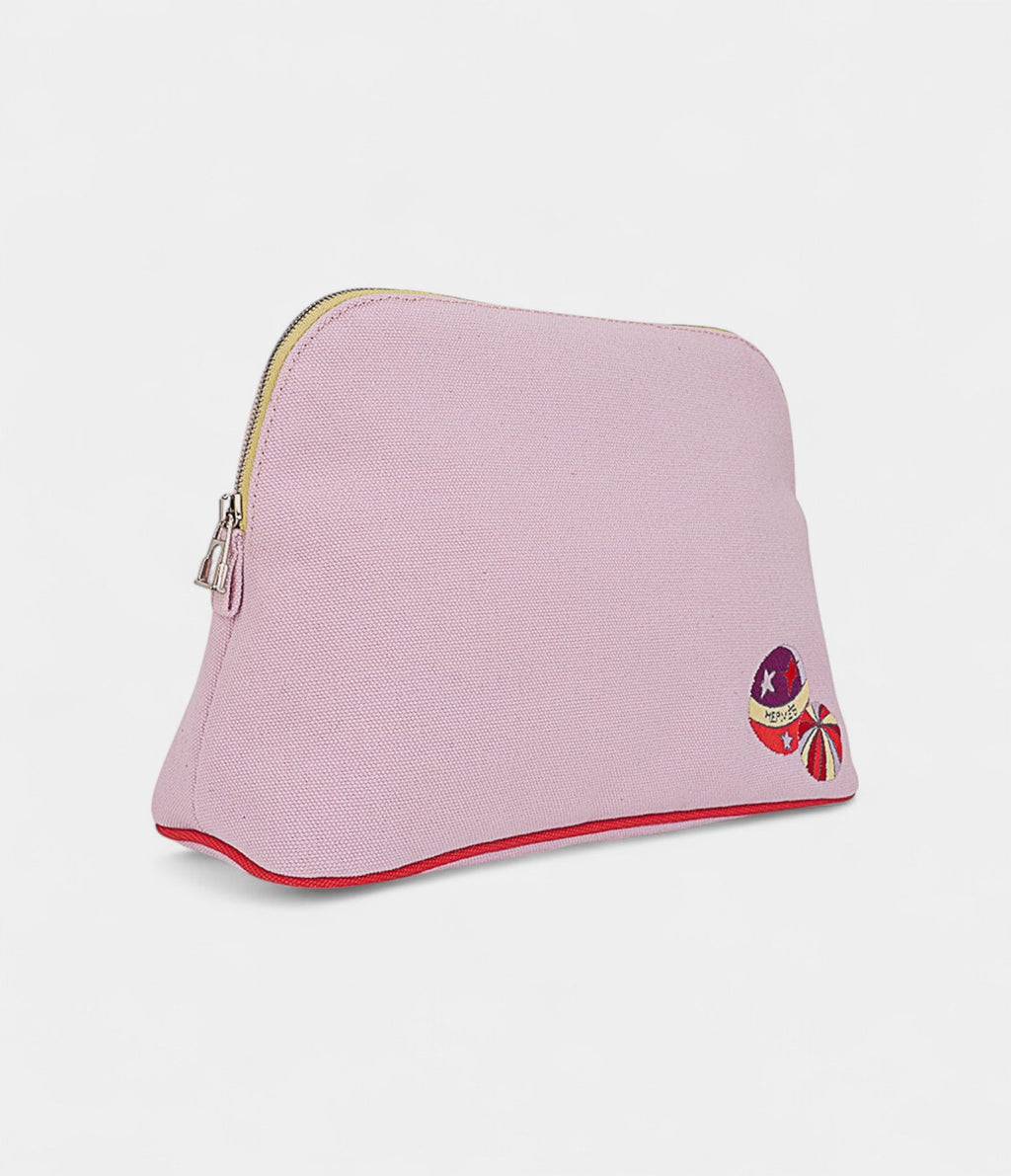 HMBolide Travel Case Pale Pink Embroidered – New Model