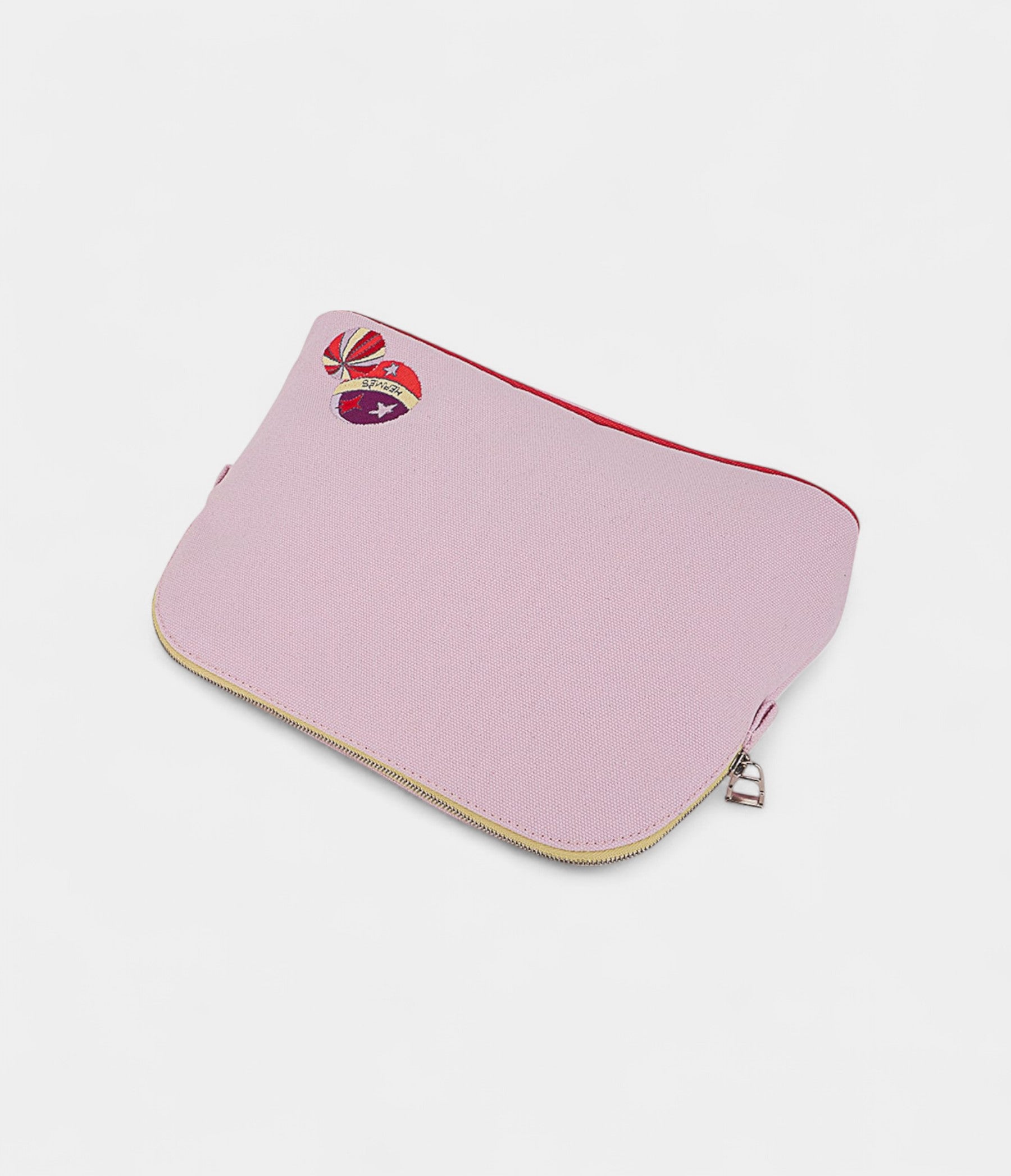 HMBolide Travel Case Pale Pink Embroidered – New Model