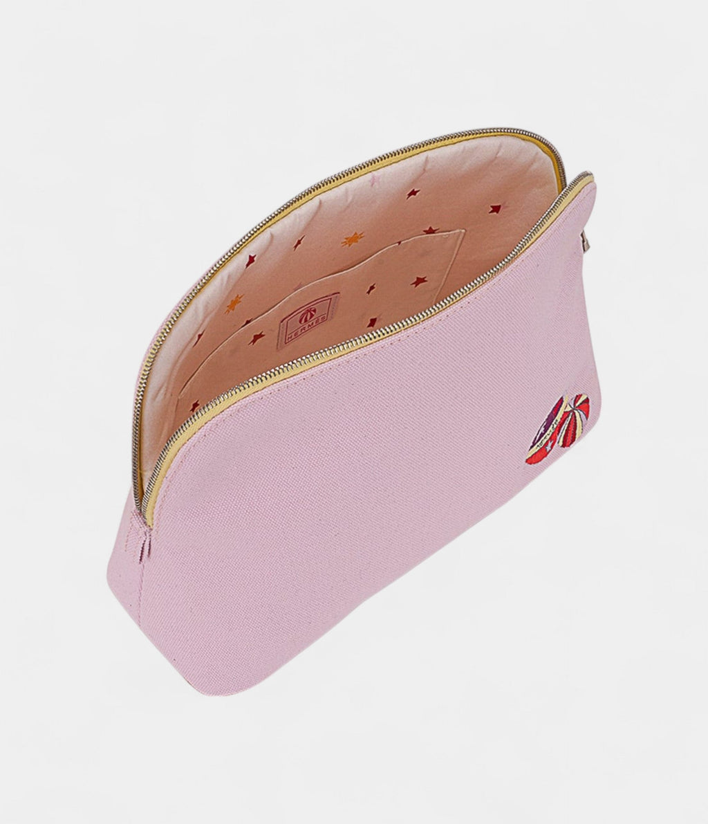 HMBolide Travel Case Pale Pink Embroidered – New Model