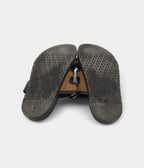 Hermes Brown/Black Canvas and Leather Chypre Sandals 41.5 EU